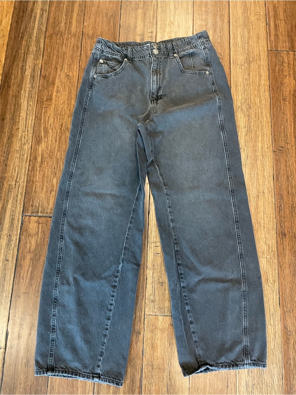 We The Free Aster High Rise Straight Black Jeans